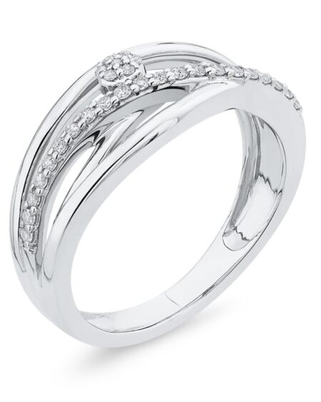 Platinum Sapphire Twist Pendant