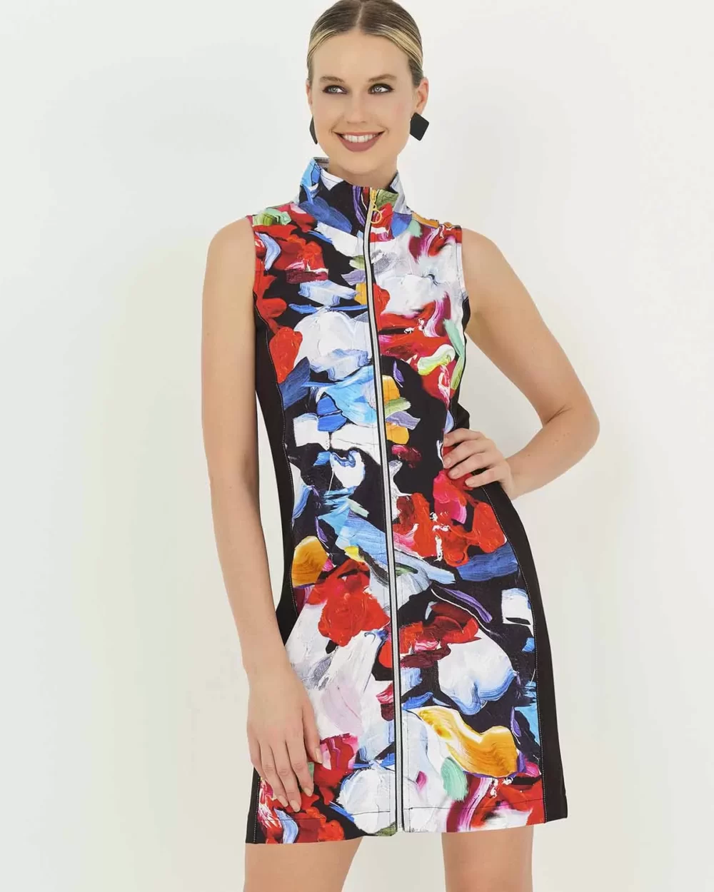 DOLCEZZA Zip Through Chantel Leblanc Dress