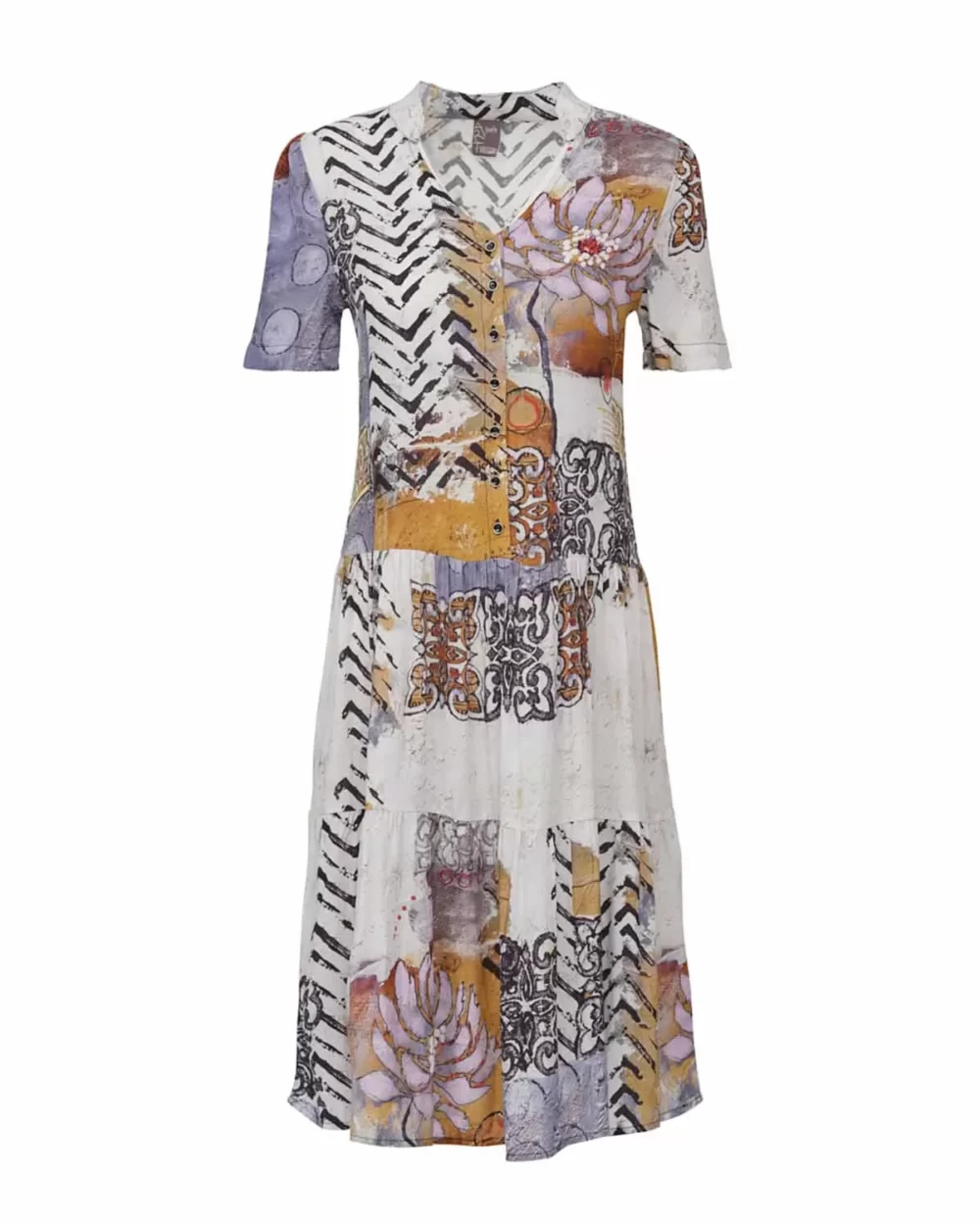 DOLCEZZA Floral Shirt Dress