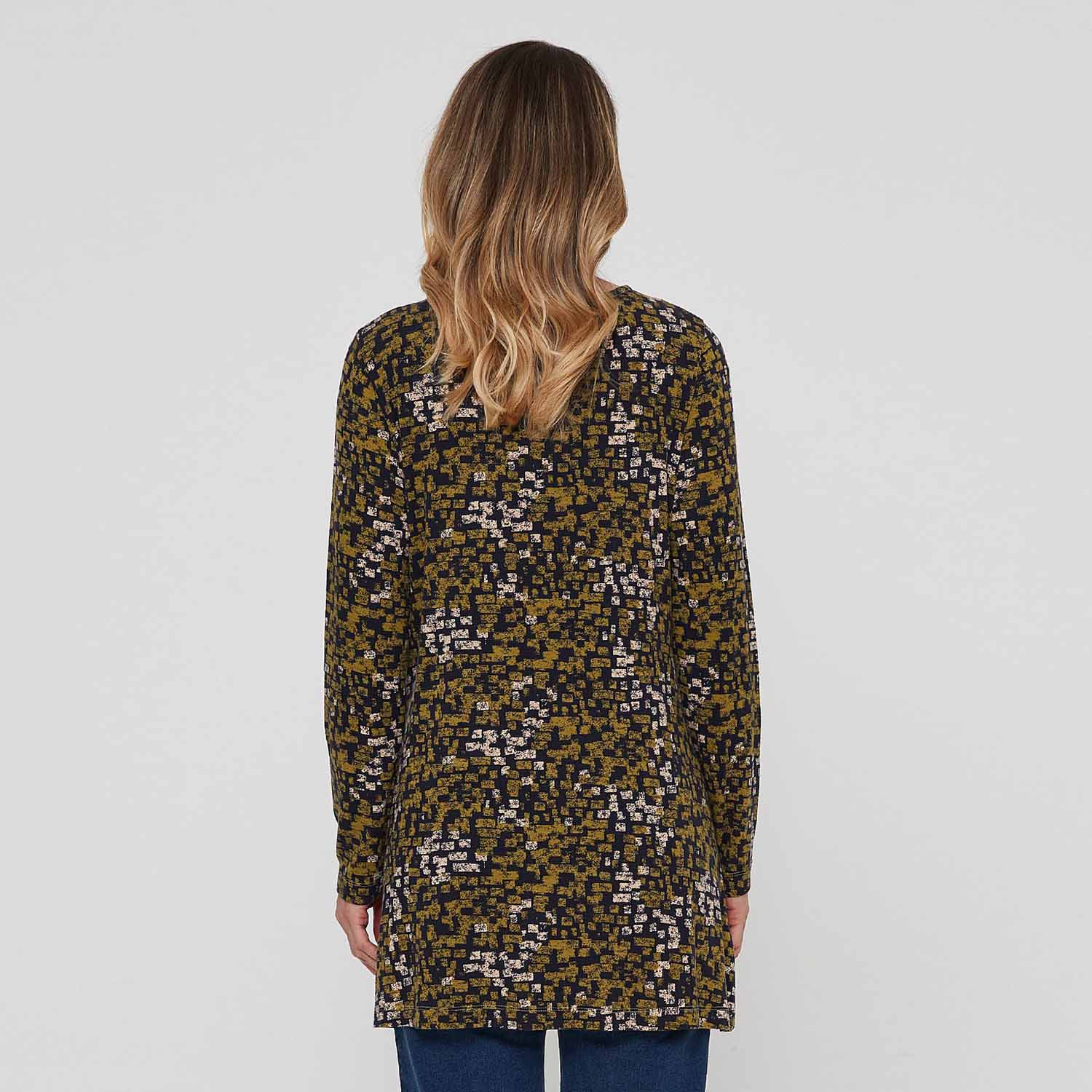 ADINI Square Print Eden Tunic - Green Mix - Image 2