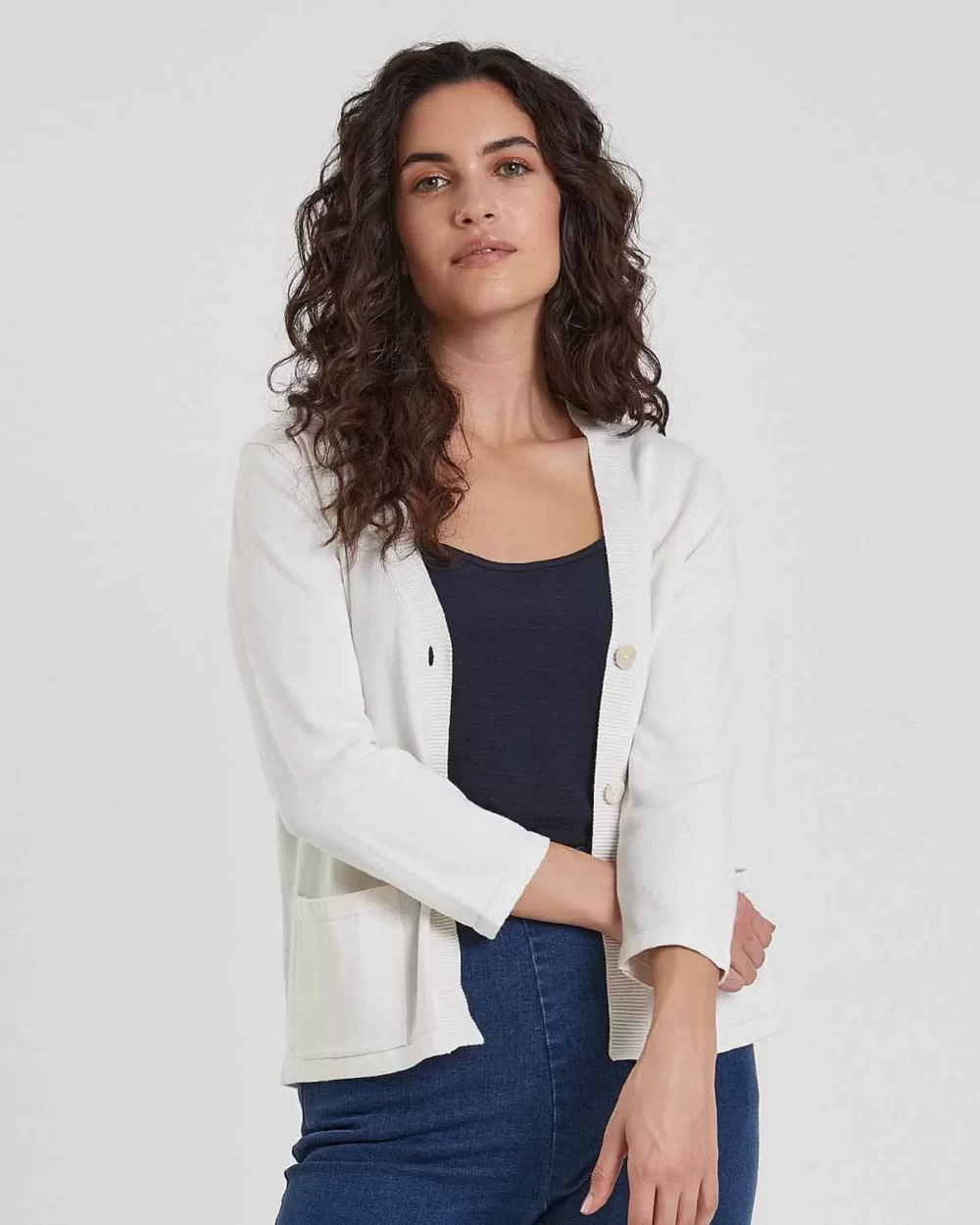 ADINI Bingu Knit Thalia Cardigan - Off White