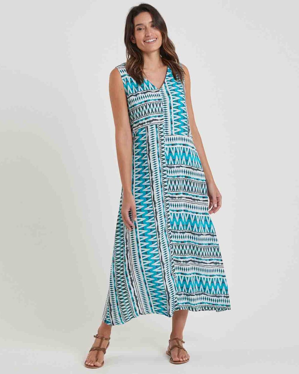 ADINI Celina Dress - Aqua Mix