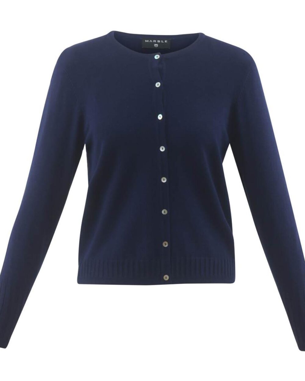 MARBLE Soft Touch Cardigan in Navy