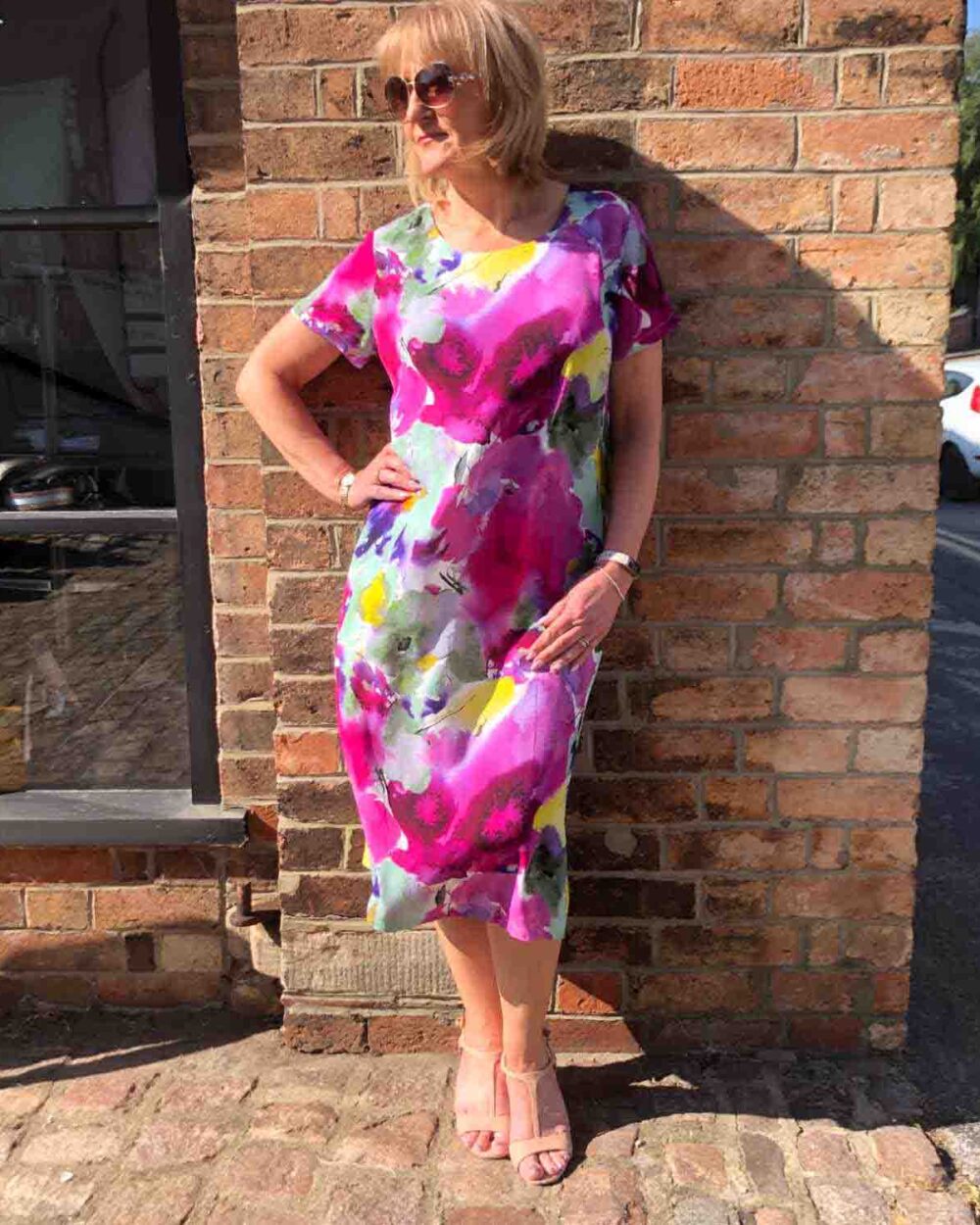 FOIL Vacay Everyday Dress in Magenta Haze
