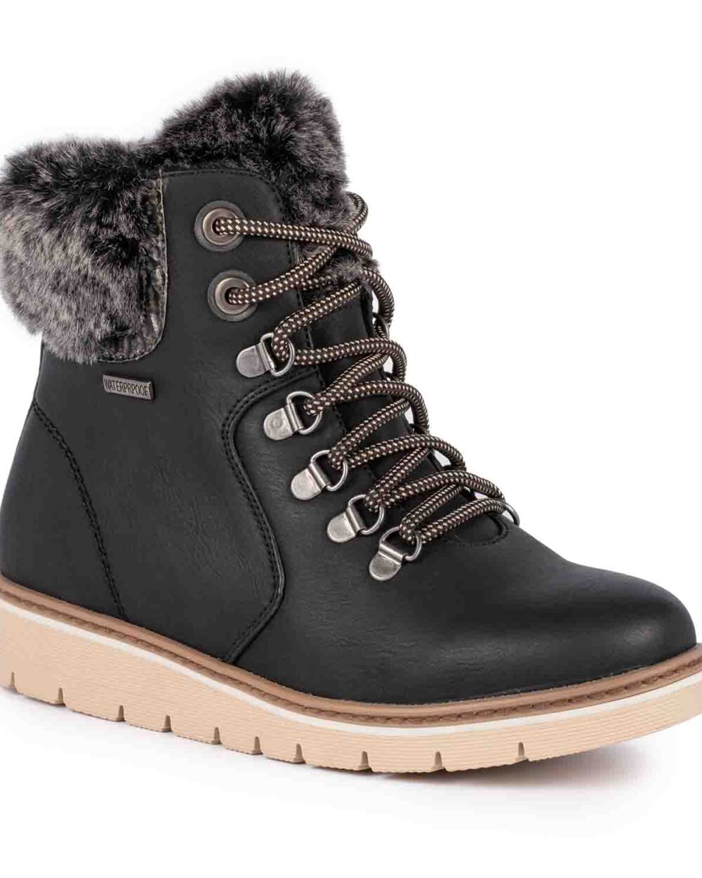 LUNAR SHOES Abel Black Waterproof Ankle Boot
