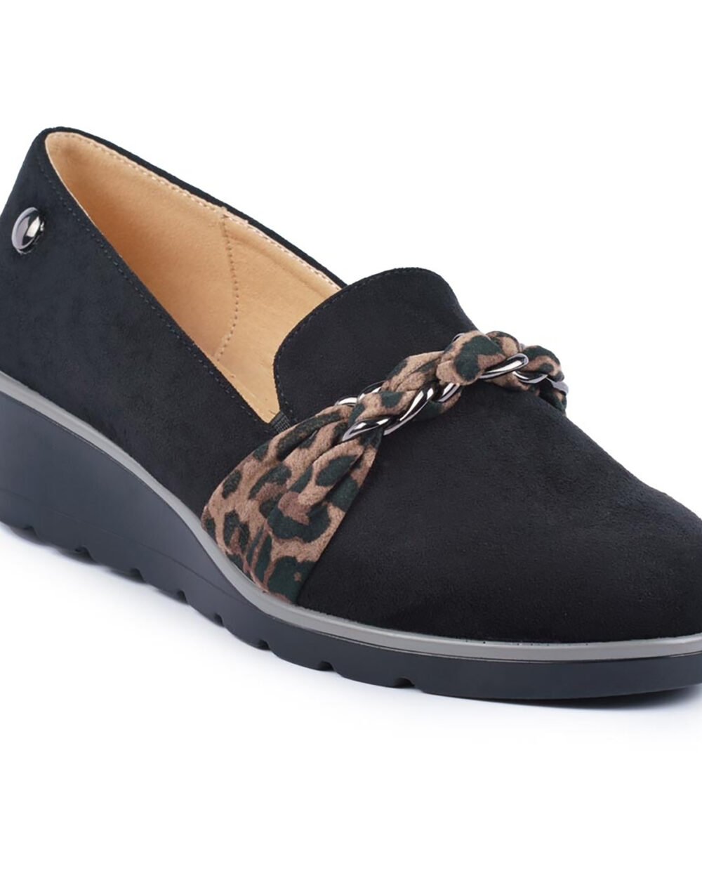 LUNAR SHOES Kamila Black Wedge Shoe